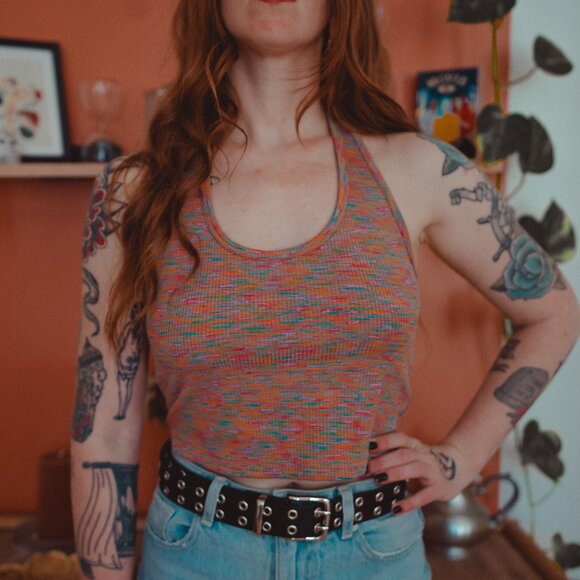 Pink Top american neckline - Picture 1 of 3